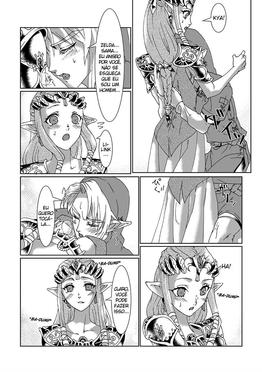 Princesa Zelda Submissa: Link Dominando a Realeza em HQ Erótica Explícita