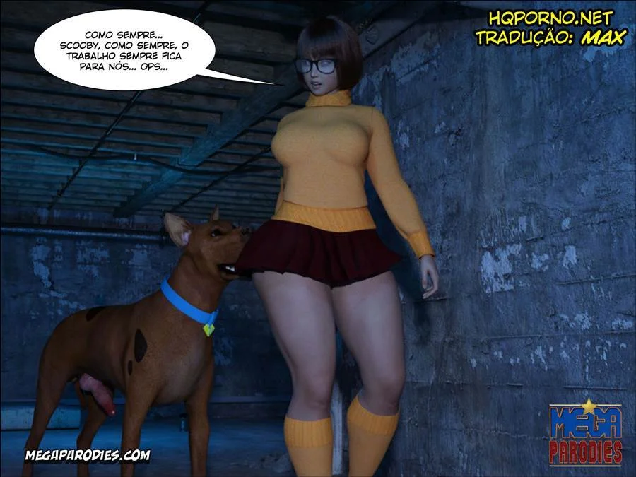 Quadrinhos Eróticos: Scooby Doo e Velma em Transas Quentes em 3D