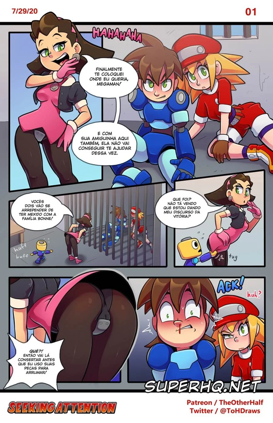 Aventure-se nos Quadrinhos Eróticos de Mega Man: Exploração Carnal Explícita