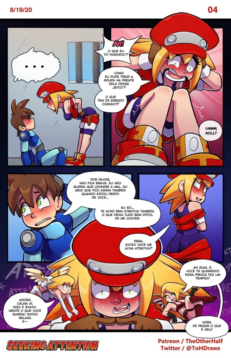 Aventure-se nos Quadrinhos Eróticos de Mega Man: Exploração Carnal Explícita