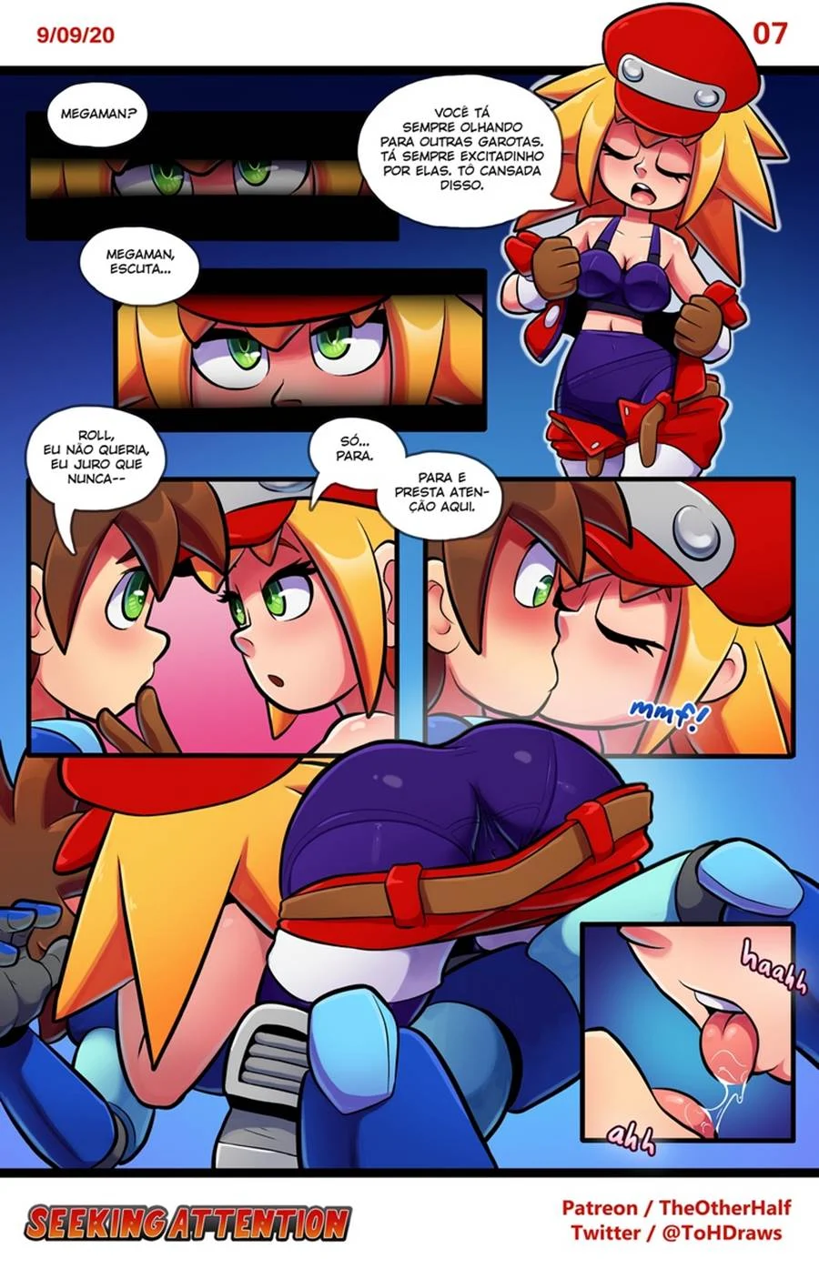 Aventure-se nos Quadrinhos Eróticos de Mega Man: Exploração Carnal Explícita