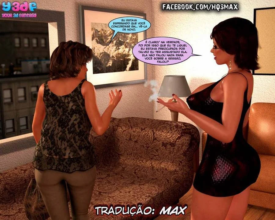 Explosão de Esperma em 3D: Quadrinhos Ardentes de Porno Hardcore