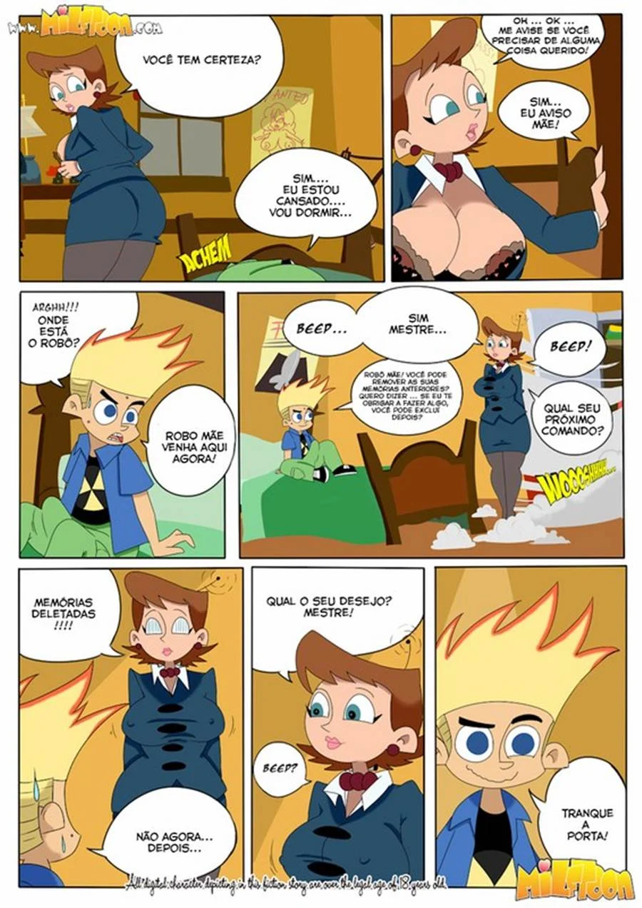 Filhos Safados Esculachando a Mãe Gostosa em Quadrinhos de Tarado