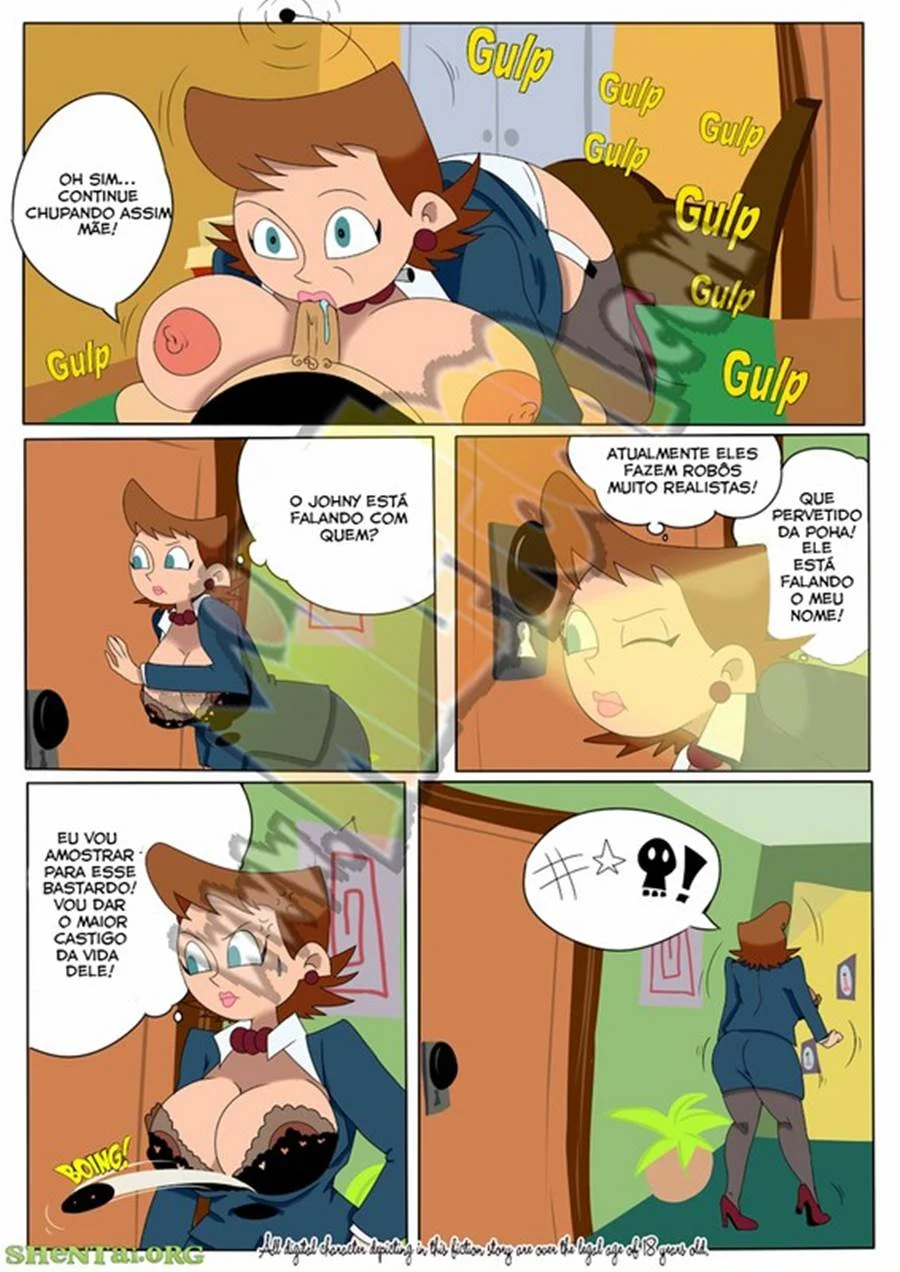 Filhos Safados Esculachando a Mãe Gostosa em Quadrinhos de Tarado