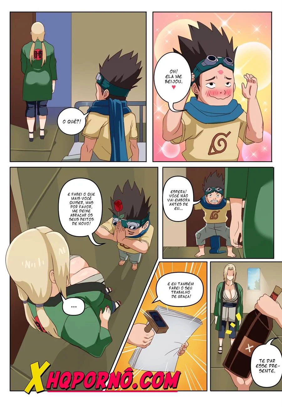 Tsunade domina Konohamaru com suas técnicas ninjas de prazer explícito — HQ
