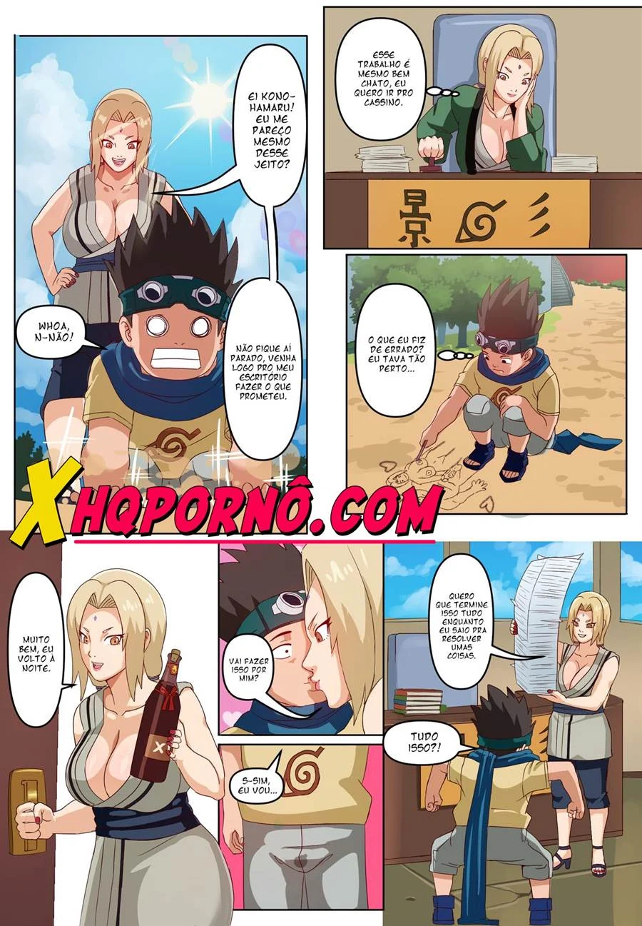 Tsunade domina Konohamaru com suas técnicas ninjas de prazer explícito — HQ Tsunade domina Konohamaru com suas técnicas ninjas de prazer explícito — HQ