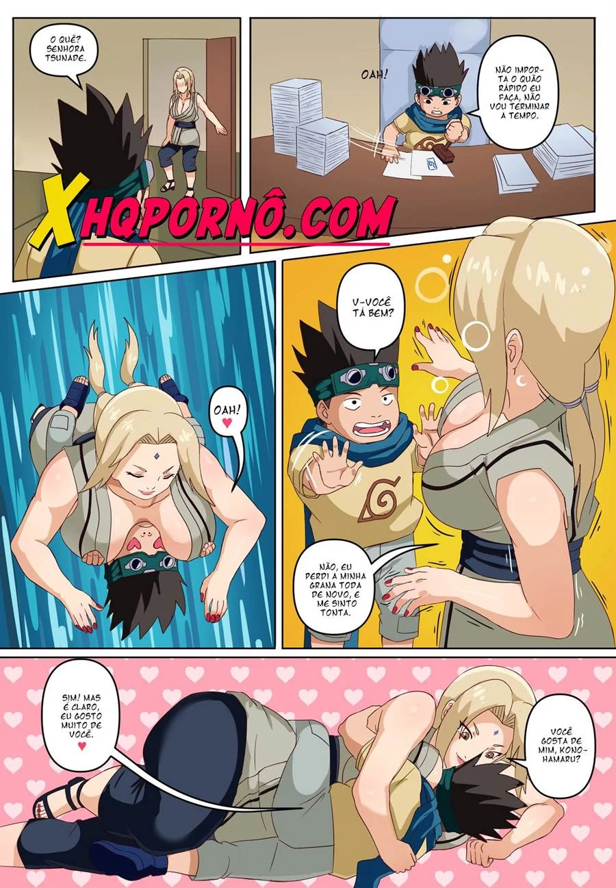 Tsunade domina Konohamaru com suas técnicas ninjas de prazer explícito — HQ