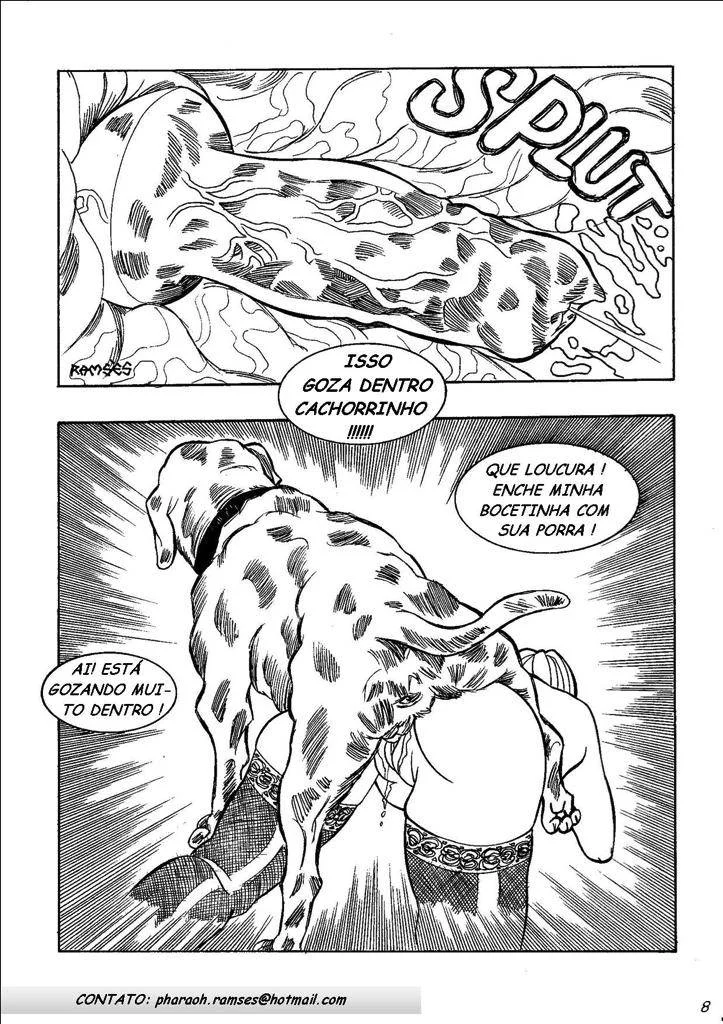 Sexo com cachorros: HQ erótica de fetiche animal explícito