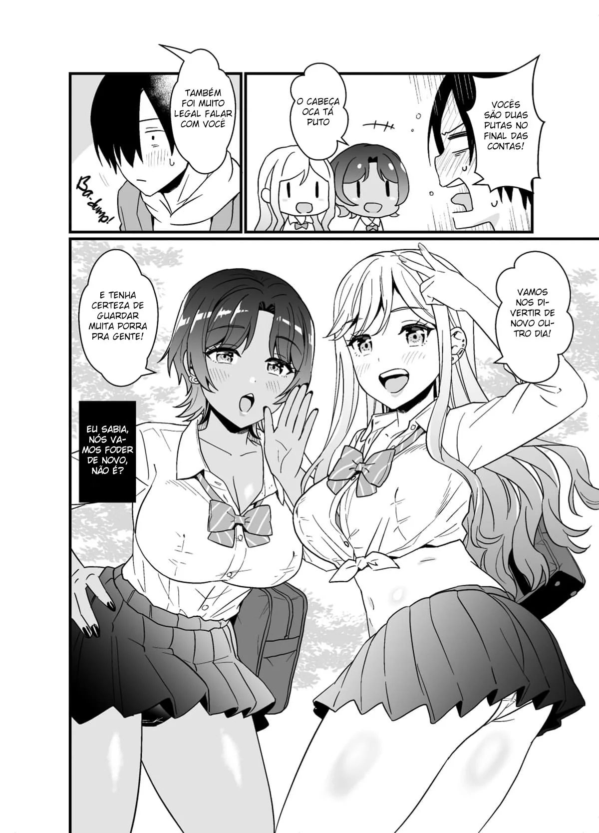 Sexo Explícito com Duas Foderosas Gostosas do Ensino Médio - Hentai em HQ