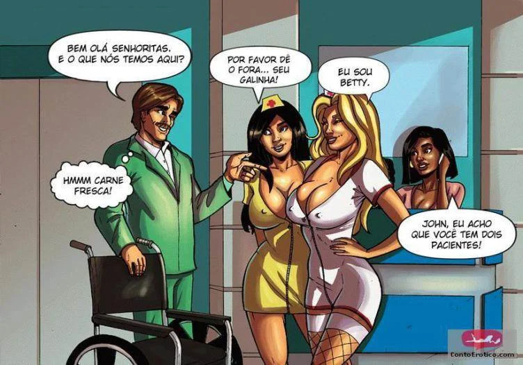 Enfermeiras Gostosas: Hentai Explícito com Cenas de Sexo Quente Enfermeiras Gostosas: Hentai Explícito com Cenas de Sexo Quente