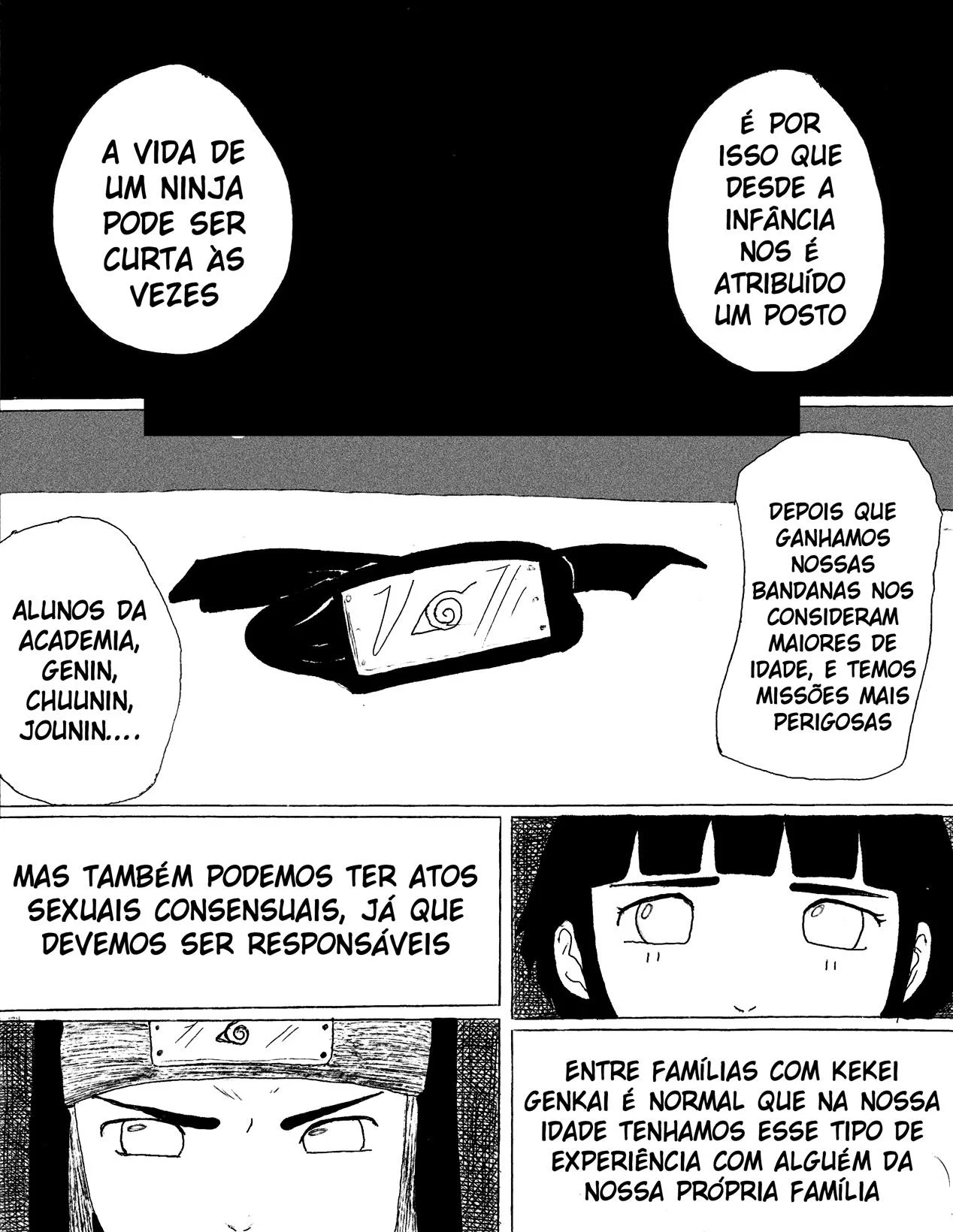 Hentai Explícito: Hyugas Em Orgia Selvagem no Mundo Ninja