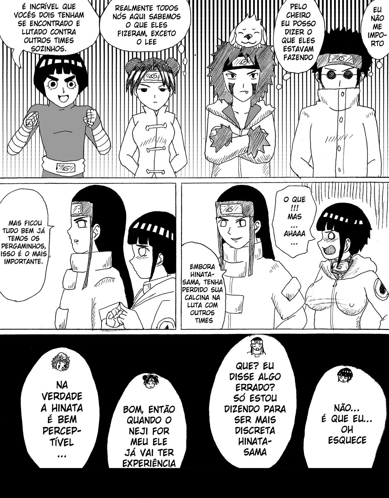 Hentai Explícito: Hyugas Em Orgia Selvagem no Mundo Ninja