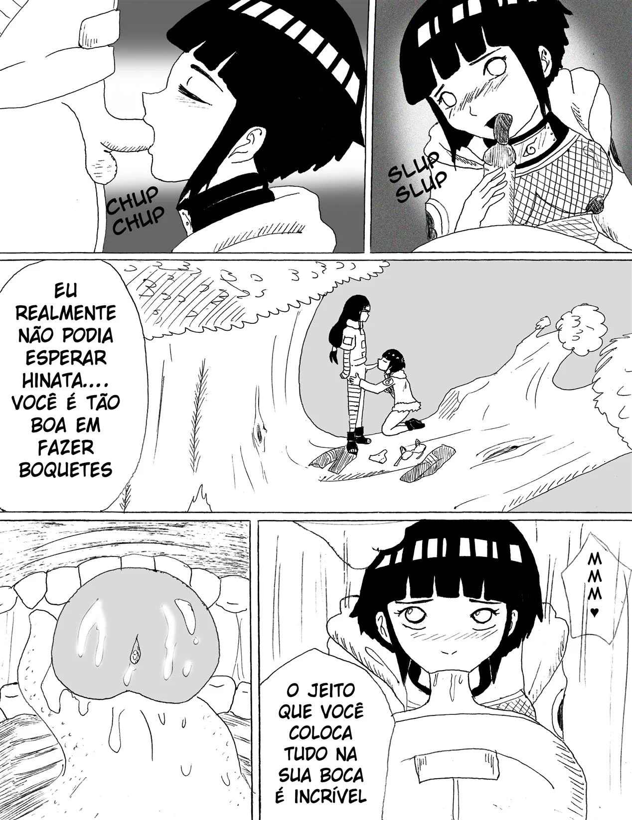 Hentai Explícito: Hyugas Em Orgia Selvagem no Mundo Ninja