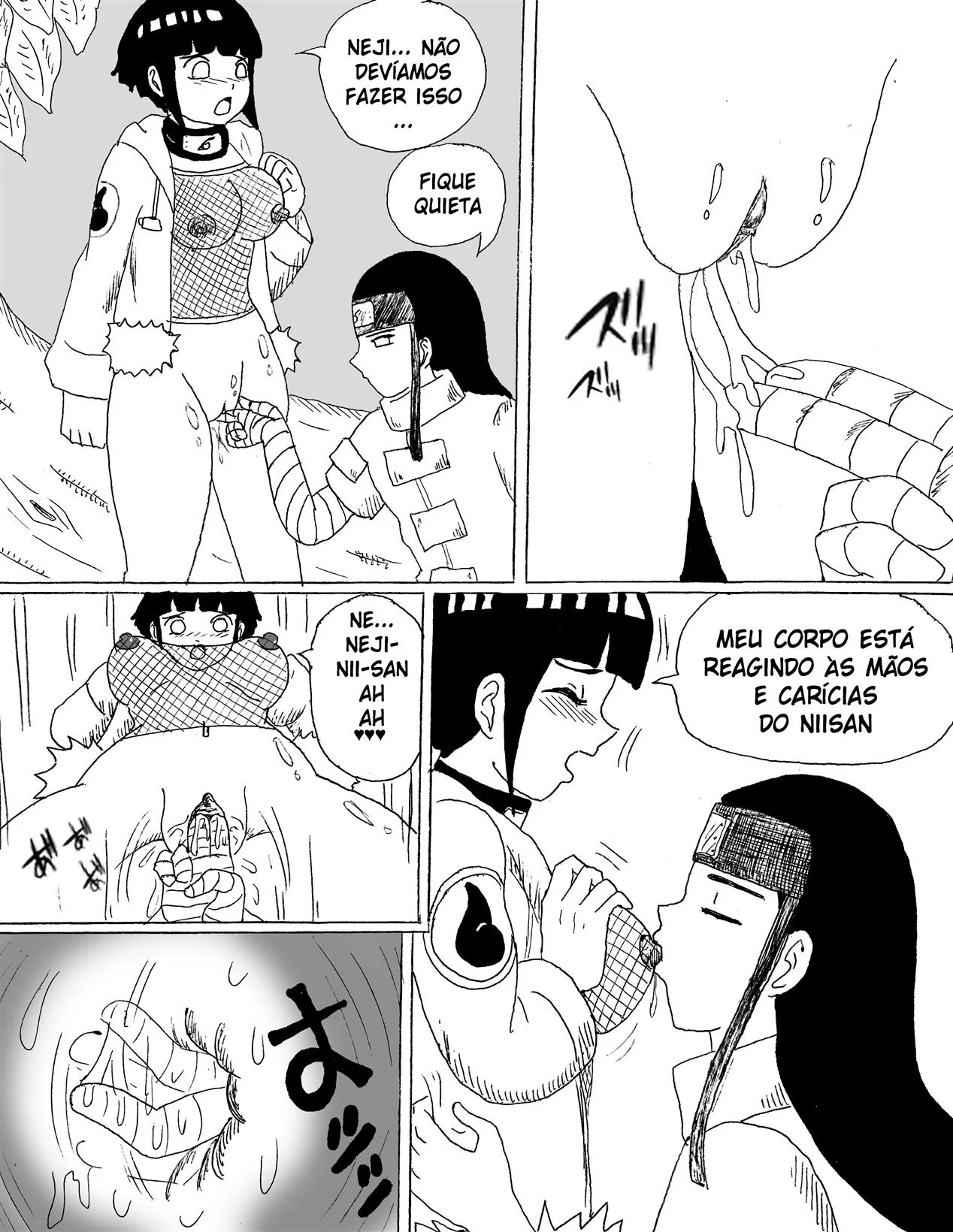 Hentai Explícito: Hyugas Em Orgia Selvagem no Mundo Ninja