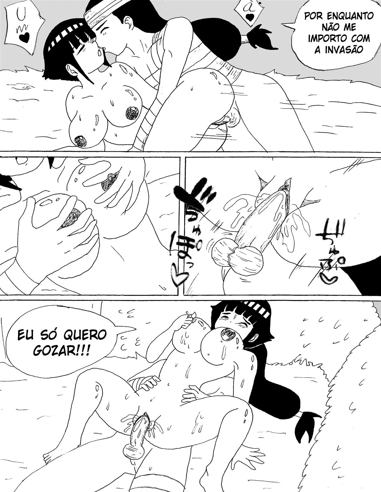 Hentai Explícito da Família Hyuga em Ato Proibido
