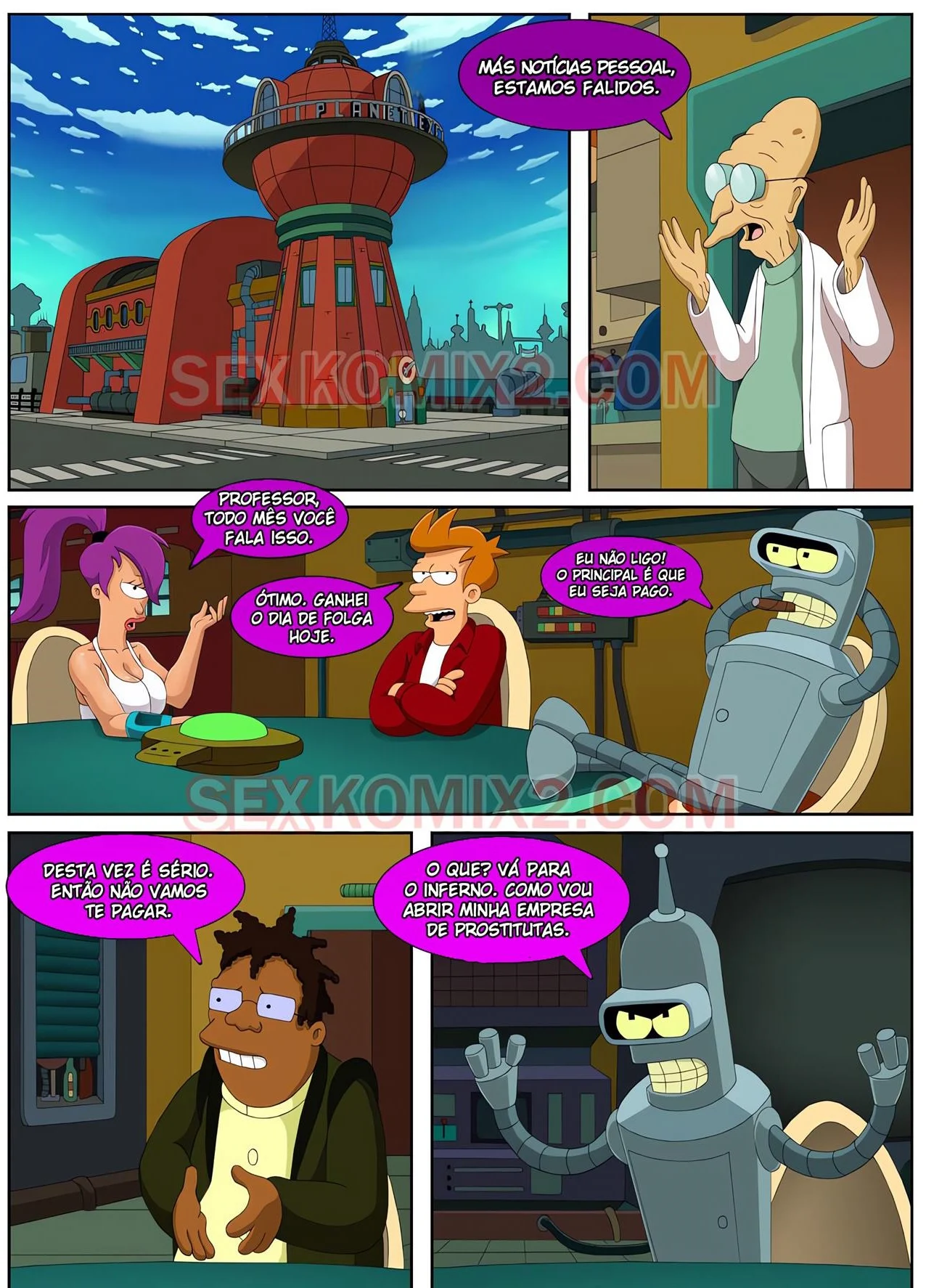 Sexo Alienígena nos Quadrinhos: As Mais Safadas Aventuras de Futurama