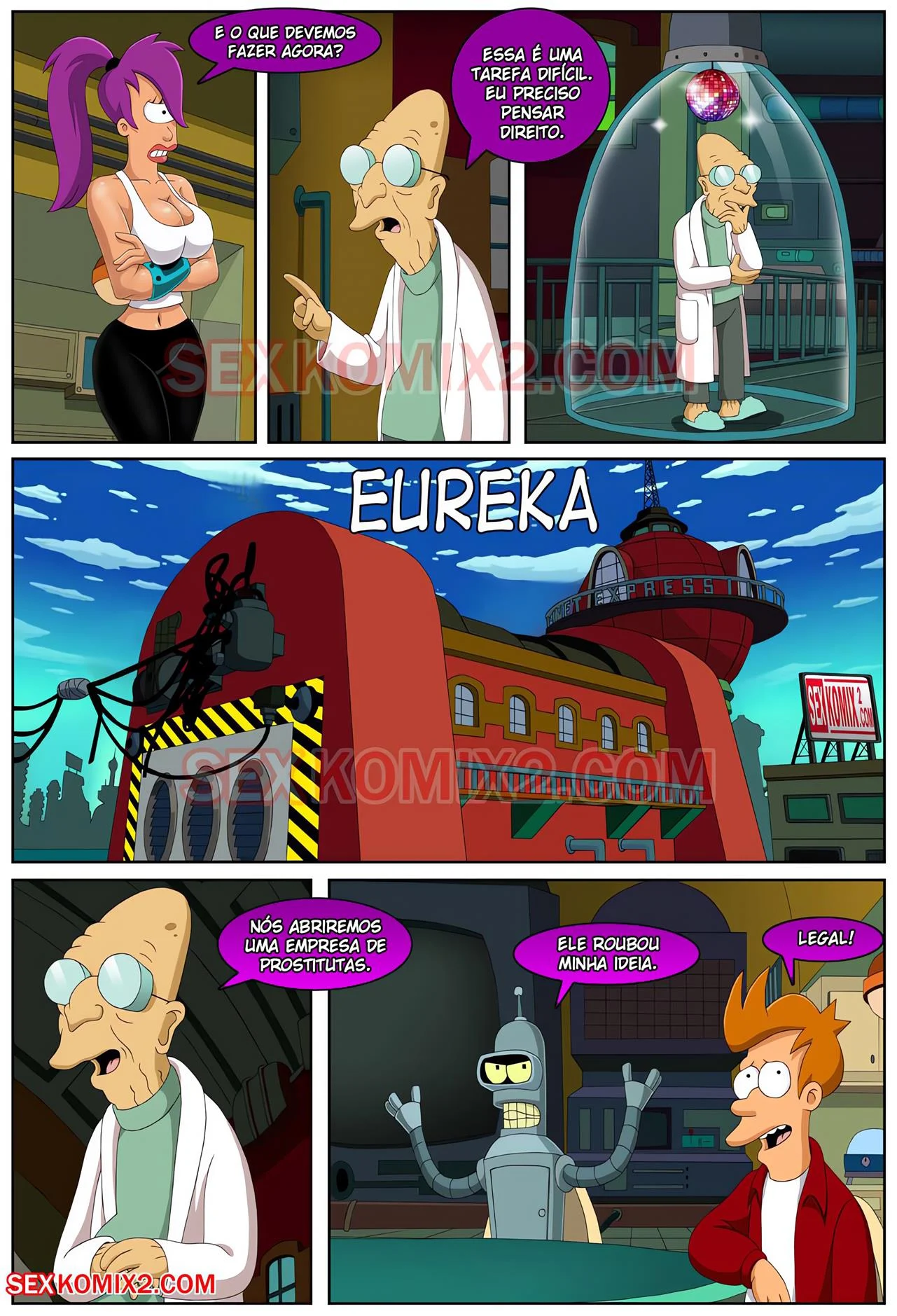 Sexo Alienígena nos Quadrinhos: As Mais Safadas Aventuras de Futurama