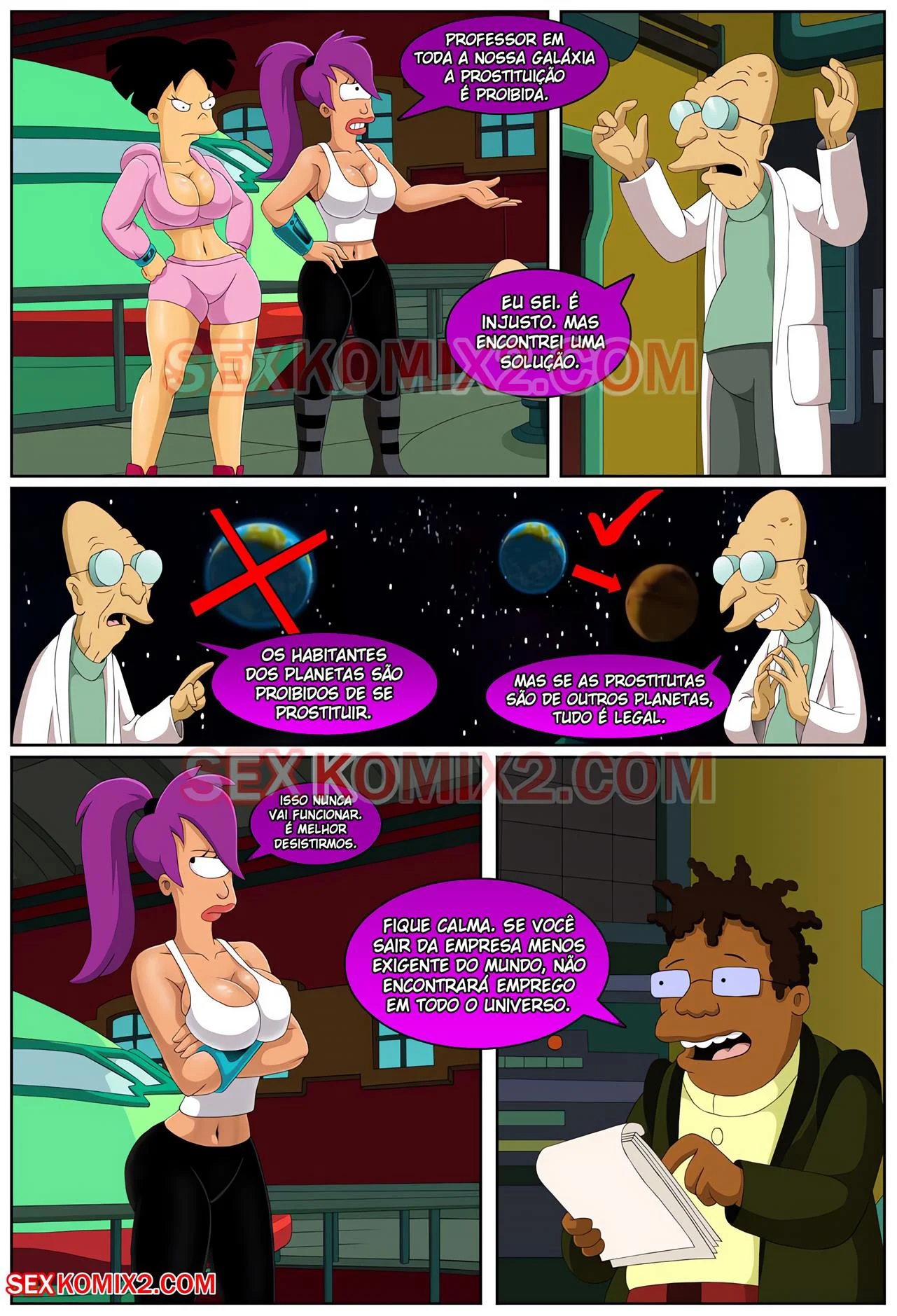 Sexo Alienígena nos Quadrinhos: As Mais Safadas Aventuras de Futurama