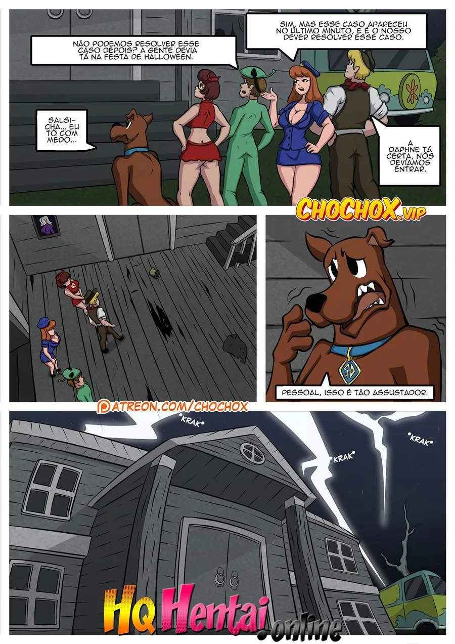 Quadrinhos Eróticos: Festa de Halloween com a Turma do Scooby-Doo