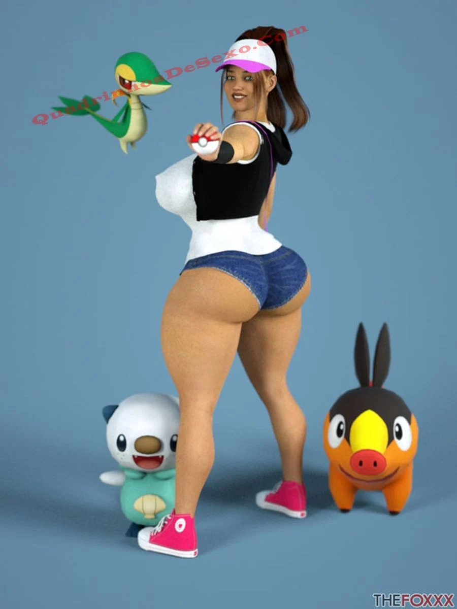 Hentai Pokémon Explícito: Transa Quente no Banheiro em HQ 3D