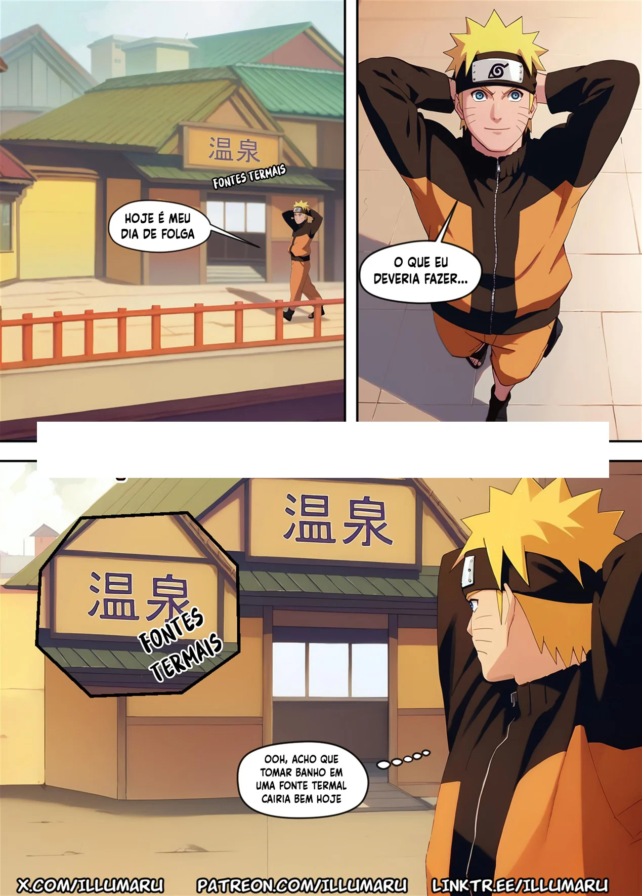 Sexo Explícito nas Fontes Termais: Quadrinhos Eróticos de Naruto Quente