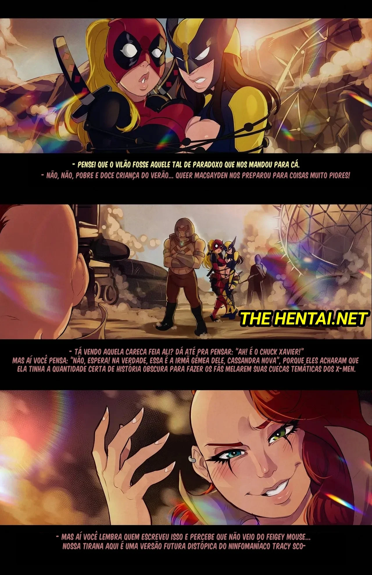 Voyeur de Lady Deadpool e Wolverine: Sexo Explícito nos Quadrinhos