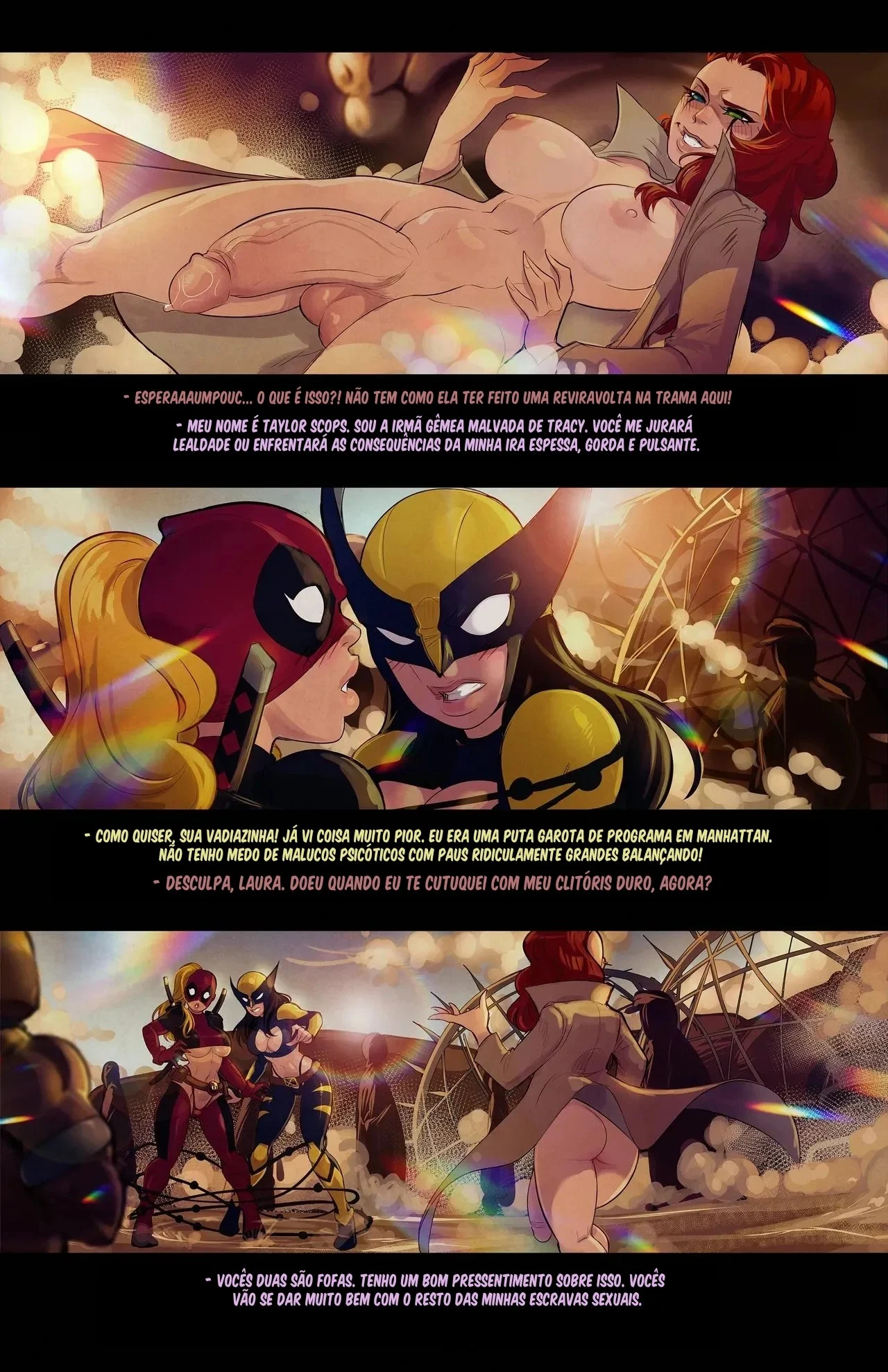 Voyeur de Lady Deadpool e Wolverine: Sexo Explícito nos Quadrinhos