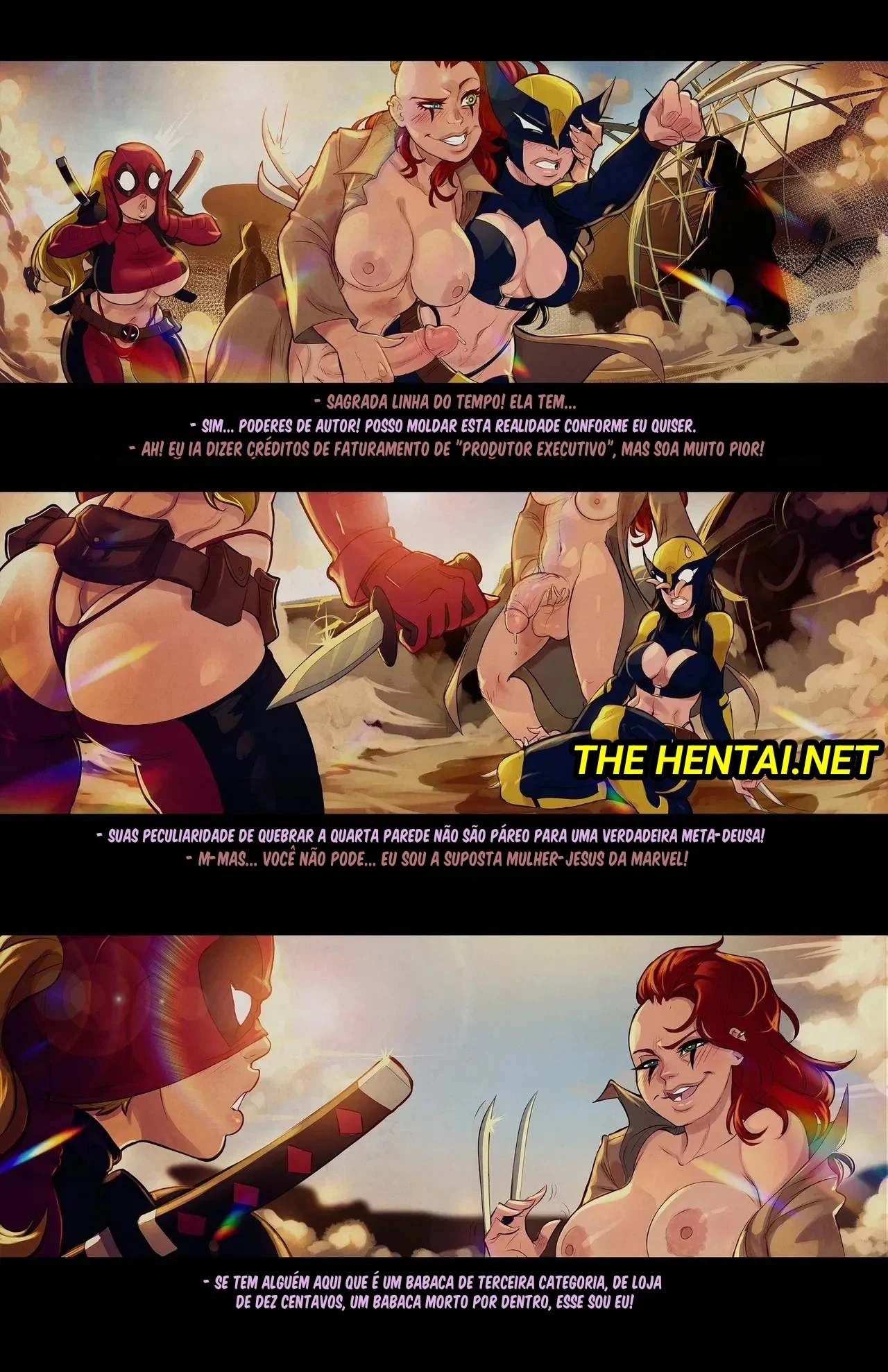 Voyeur de Lady Deadpool e Wolverine: Sexo Explícito nos Quadrinhos