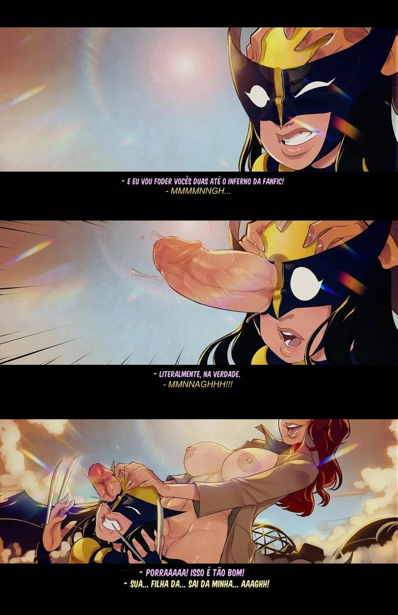 Voyeur de Lady Deadpool e Wolverine: Sexo Explícito nos Quadrinhos