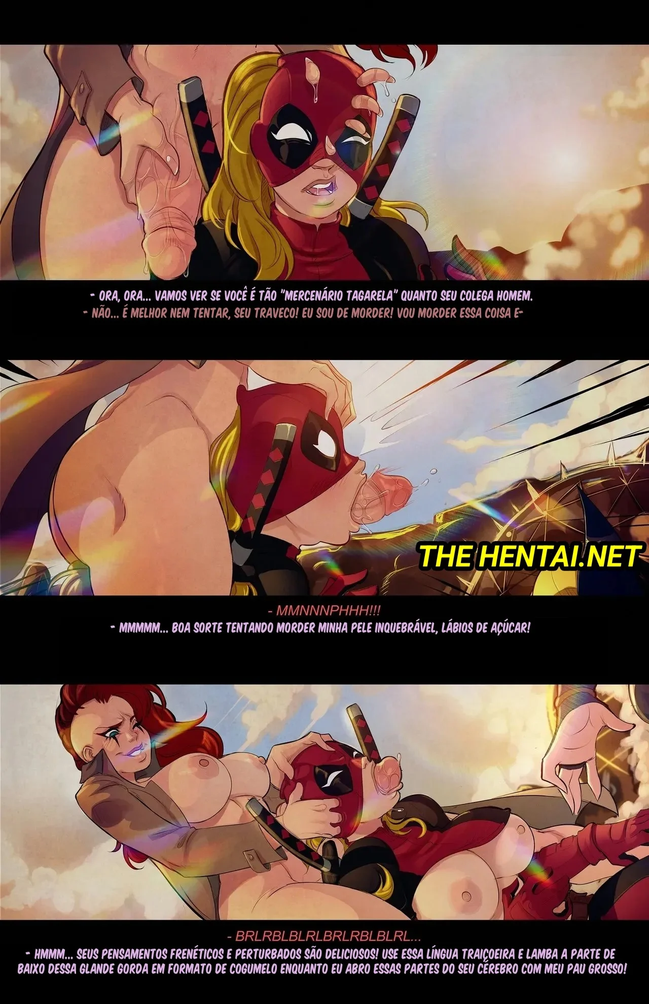 Voyeur de Lady Deadpool e Wolverine: Sexo Explícito nos Quadrinhos