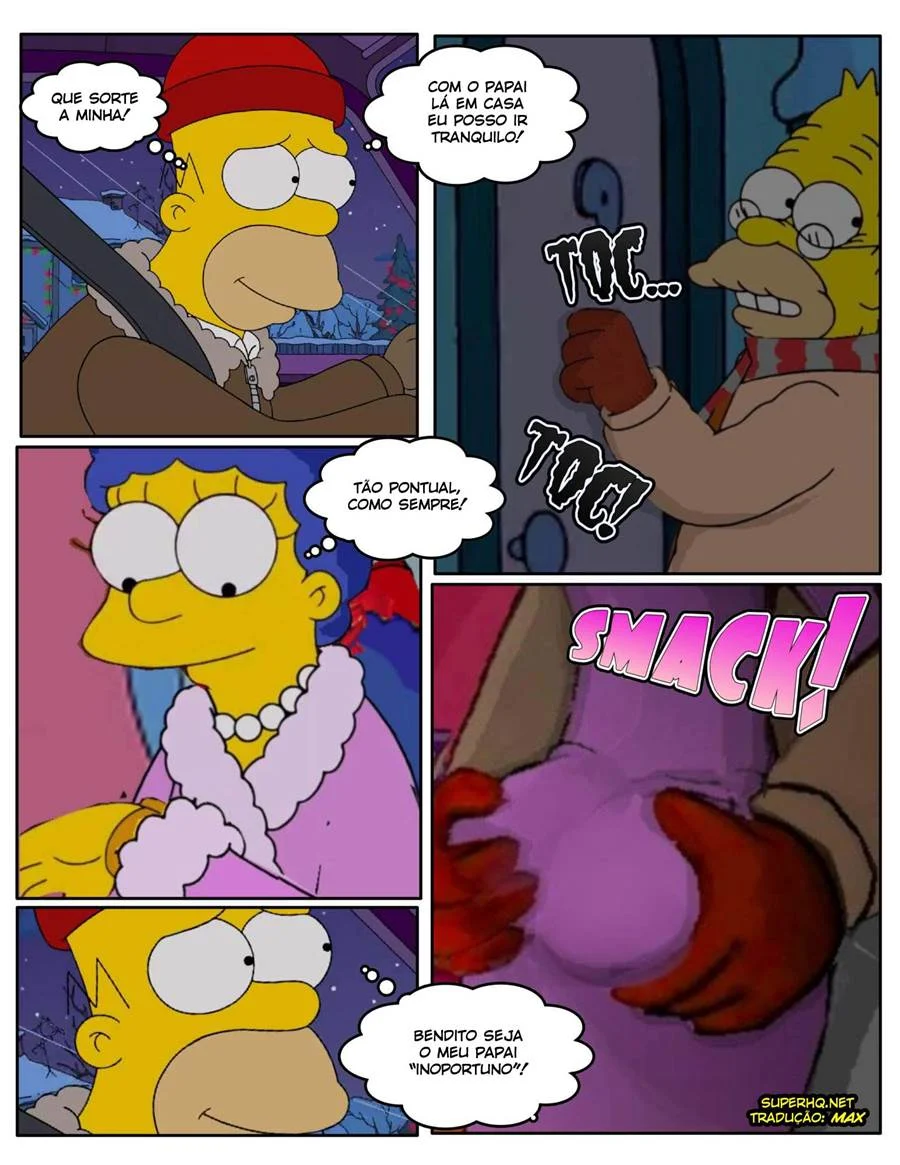 Sexo Explícito dos Simpsons: Natal Quente com Cenas Picantes em HQ