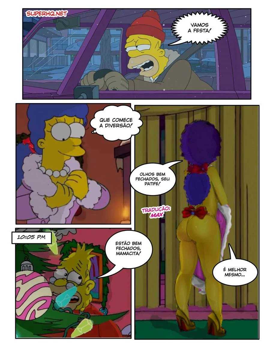 Sexo Explícito dos Simpsons: Natal Quente com Cenas Picantes em HQ