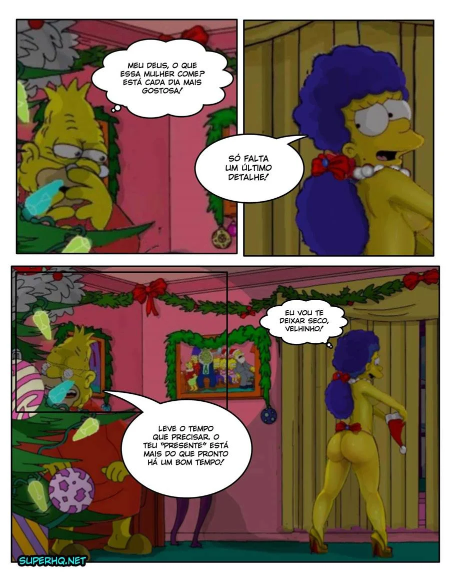 Sexo Explícito dos Simpsons: Natal Quente com Cenas Picantes em HQ