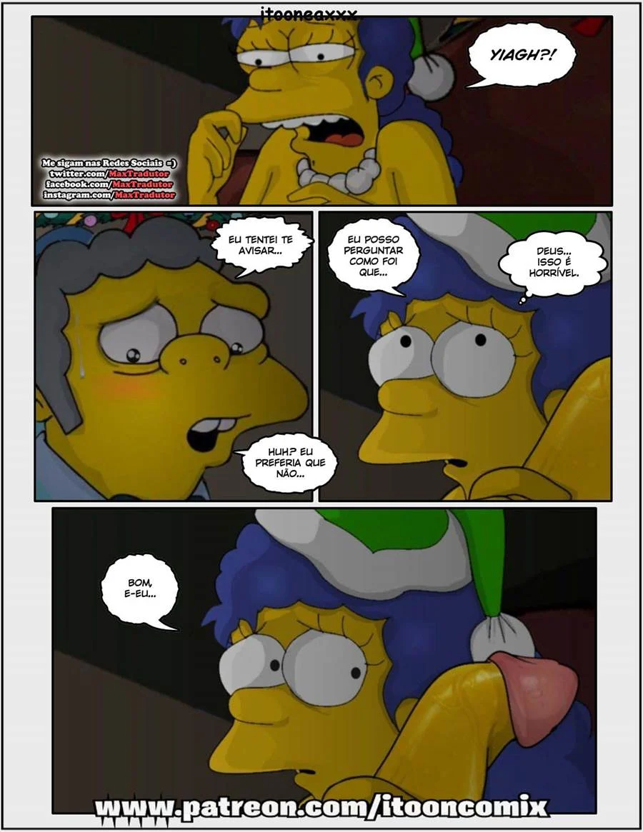 Sexo Quente no Natal com Família Simpson - HQ Explícita e Proibida