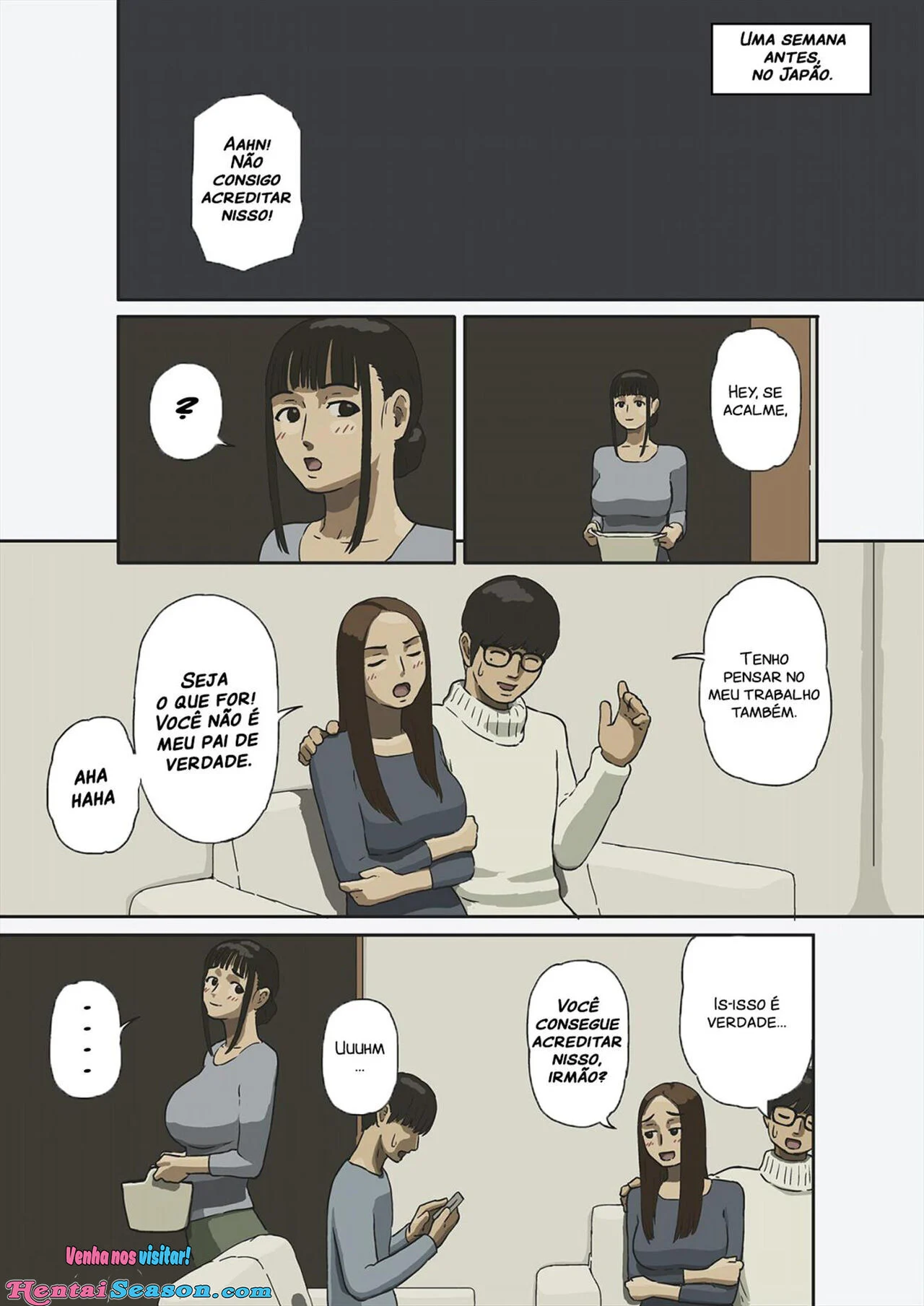 Sua Mãe Gemendo de Prazer: Esposa Compartilhada no Quarto ao Lado - Hentai Incesto Explicito