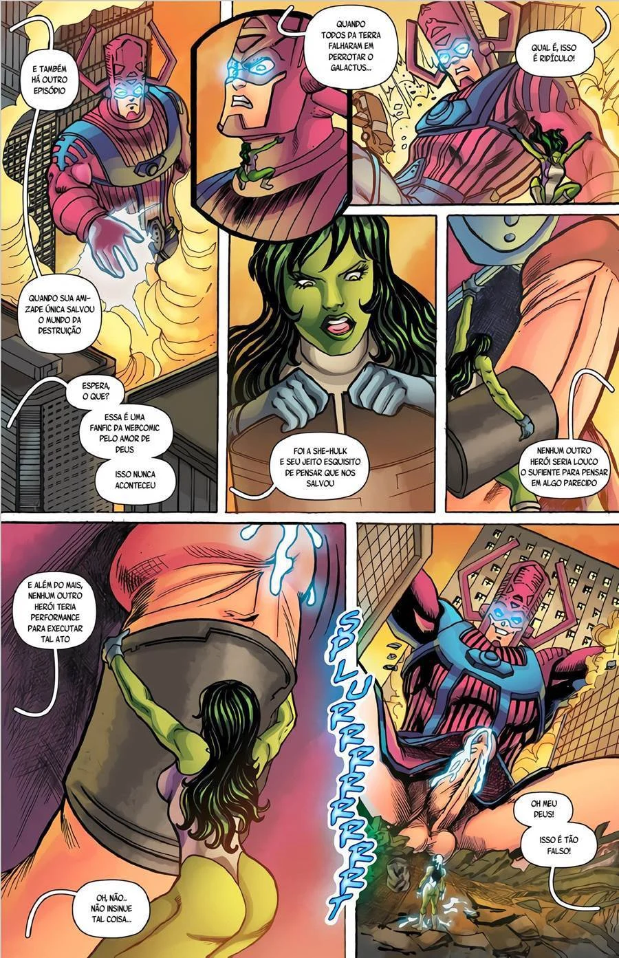 Quadrinhos Eróticos: She-Hulk e os Heróis em Aventuras Sensuais Explícitas