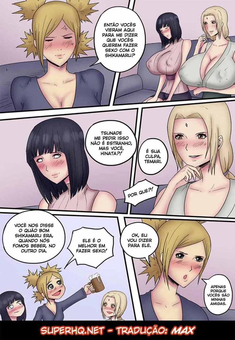 Técnica das Sombras Eróticas de Shikamaru: HQ Explícita Passo a Passo do Sexo Ninja