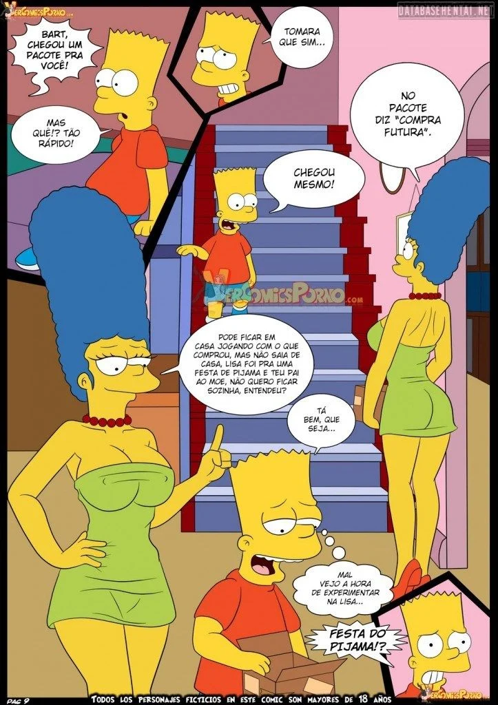 Simpsons e Futurama: Quadrinhos Eróticos Explícitos com Foco em Relações Carnais