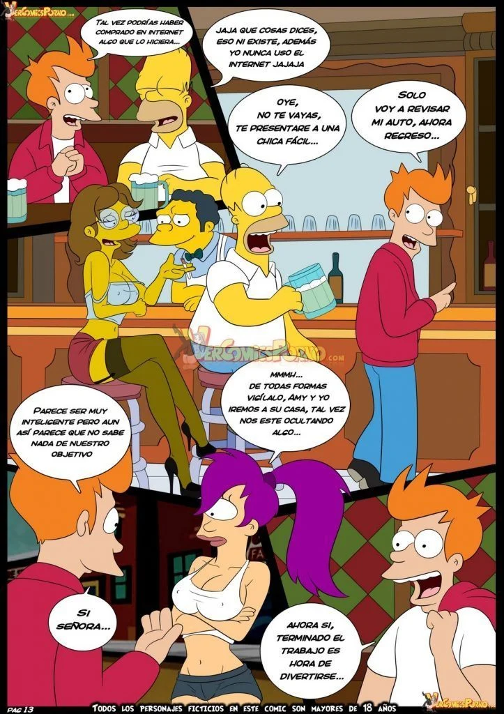 Simpsons e Futurama: Quadrinhos Eróticos Explícitos com Foco em Relações Carnais Simpsons e Futurama: Quadrinhos Eróticos Explícitos com Foco em Relações Carnais