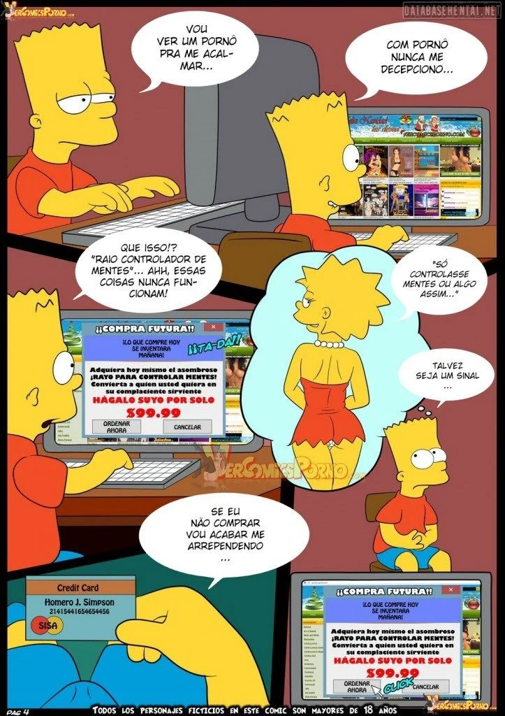 Simpsons e Futurama: Quadrinhos Eróticos Explícitos com Foco em Relações Carnais