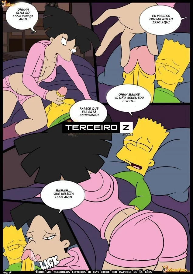 Família Simpson Suruba: Tesão Explícito em Quadrinhos Proibidos
