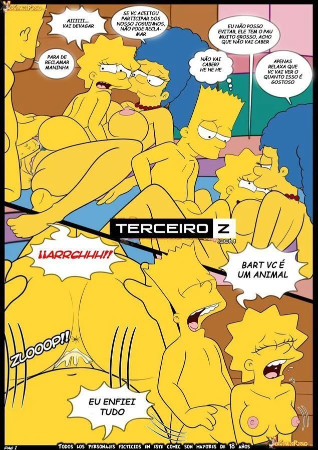 Família Simpson Suruba: Tesão Explícito em Quadrinhos Proibidos Família Simpson Suruba: Tesão Explícito em Quadrinhos Proibidos