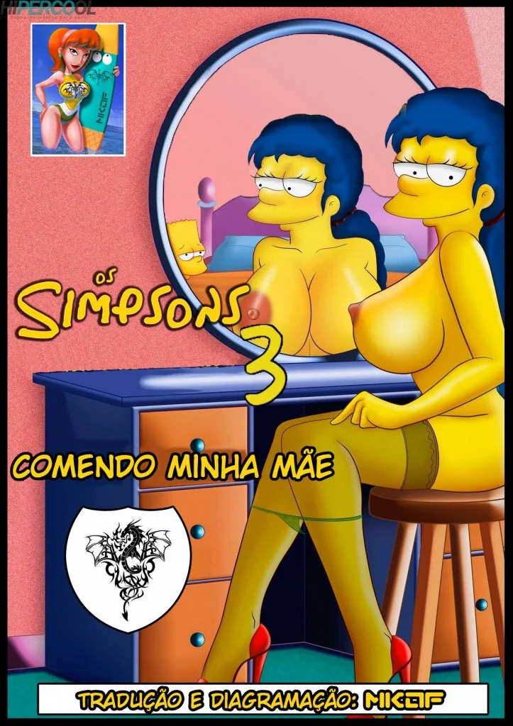 Simpsons Tabu: Mamada Explícita da Marge em HQ Erótica de Incesto