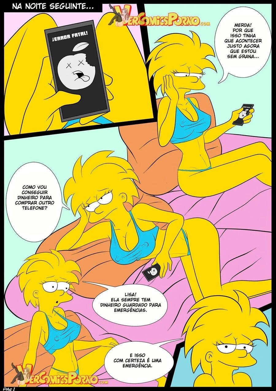 Simpsons: A Suruba Explícita de Lisa em Quadrinhos Proibidos Simpsons: A Suruba Explícita de Lisa em Quadrinhos Proibidos