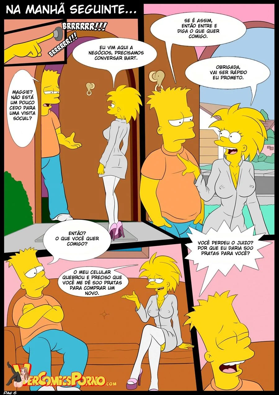 Simpsons: A Suruba Explícita de Lisa em Quadrinhos Proibidos Simpsons: A Suruba Explícita de Lisa em Quadrinhos Proibidos