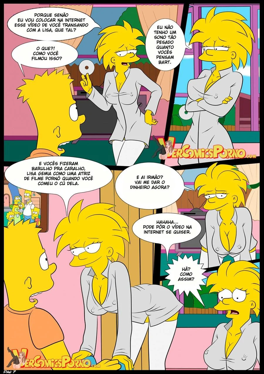 Simpsons: A Suruba Explícita de Lisa em Quadrinhos Proibidos Simpsons: A Suruba Explícita de Lisa em Quadrinhos Proibidos