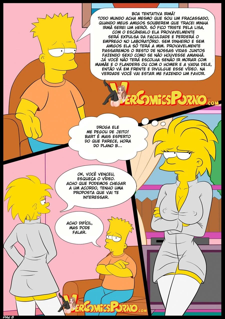 Simpsons: A Suruba Explícita de Lisa em Quadrinhos Proibidos Simpsons: A Suruba Explícita de Lisa em Quadrinhos Proibidos