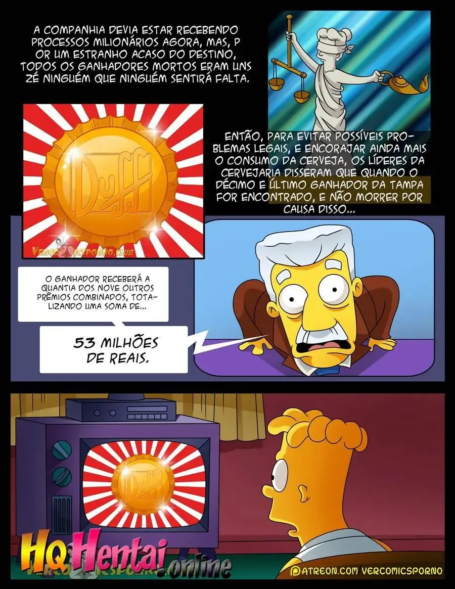 Bart Fode a Ex da Família em HQ Pornô Explícita dos Simpsons