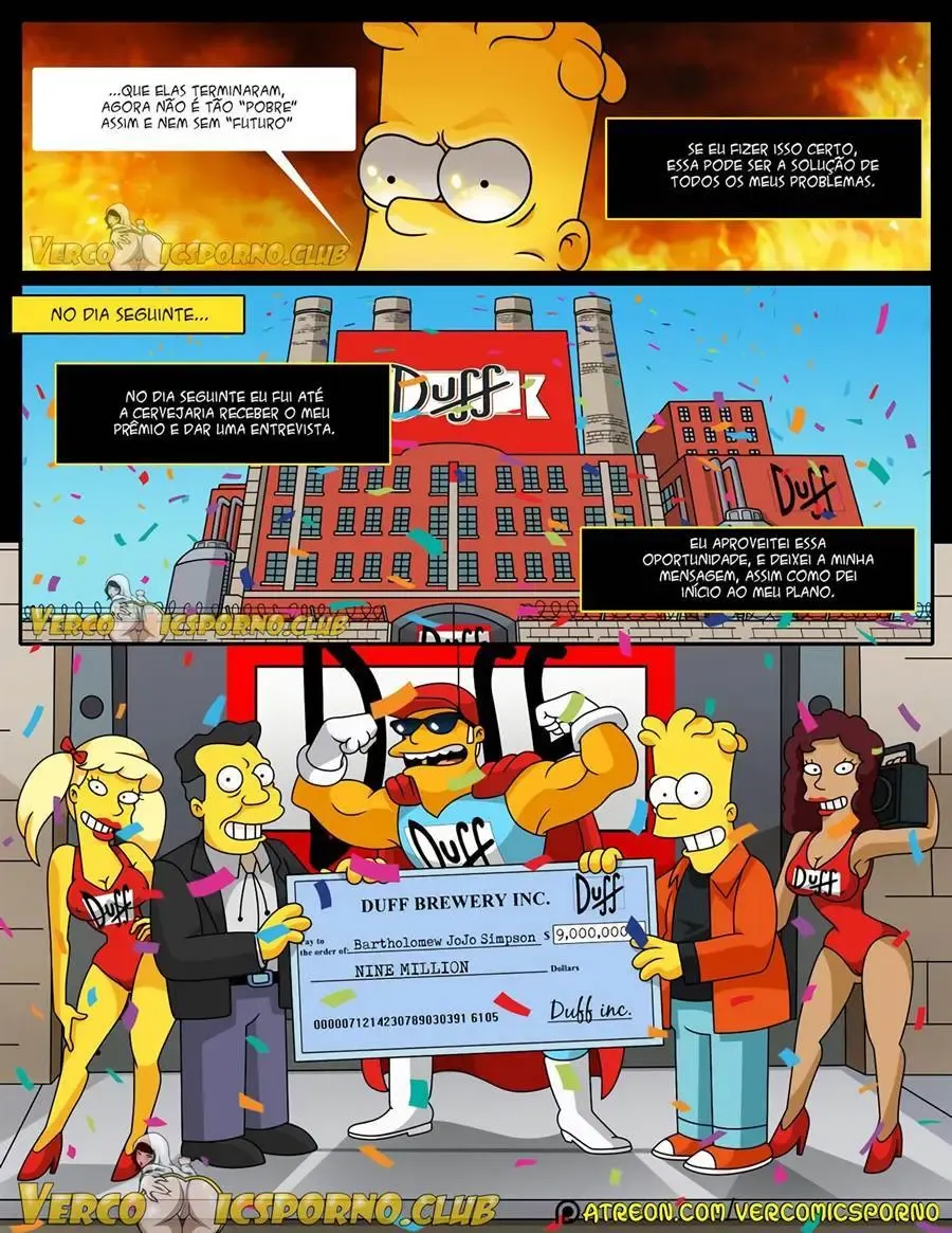 Bart Fode a Ex da Família em HQ Pornô Explícita dos Simpsons