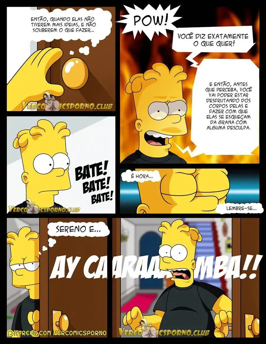 Bart Fode a Ex da Família em HQ Pornô Explícita dos Simpsons